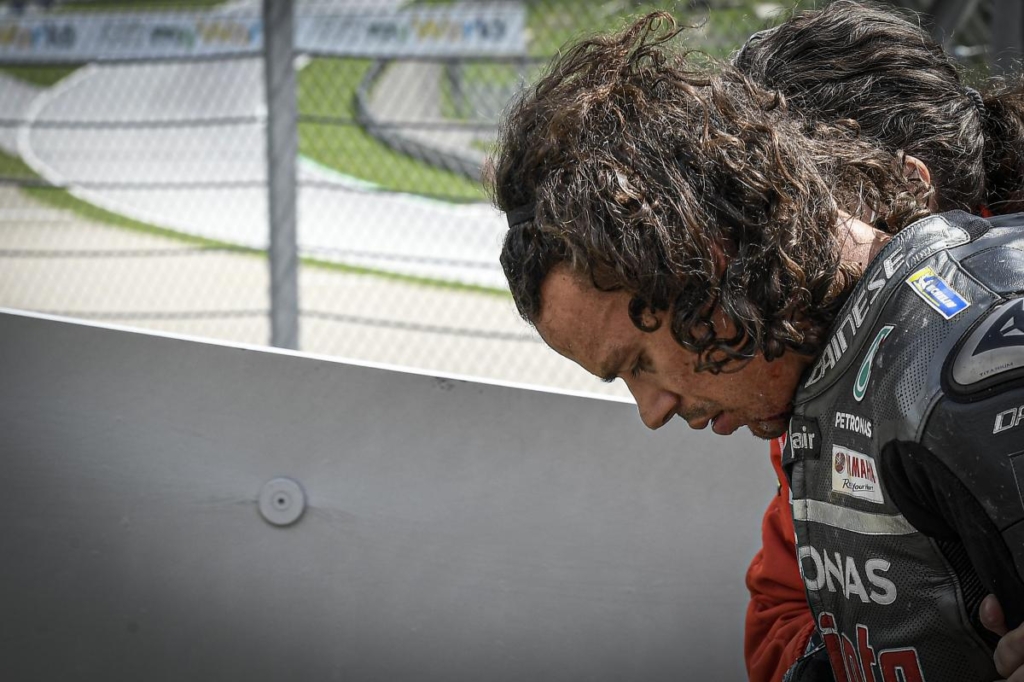 Morbidelli survives a crash at the 2020 Austrian MotoGP