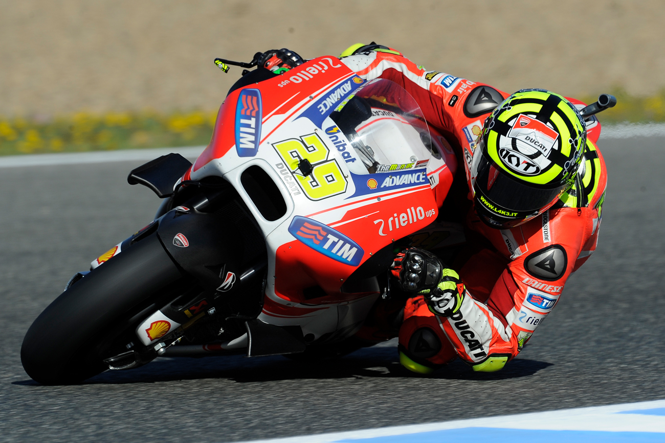 Andrea Iannone riding for Ducati in MotoGP