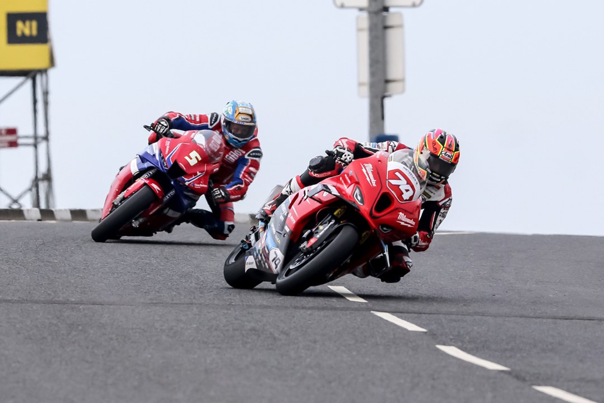 Todd wins the Superstock race at the NW200